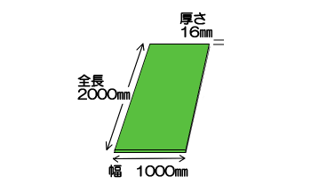 リサイクルゴムチップ製品ラバーチップマット16mm
