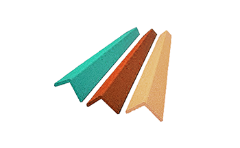 危険な角部分に接着して使用するゴムチップ製品コーナーガード